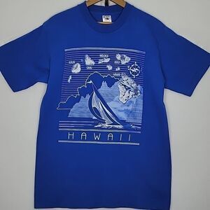 Vintage Hawaiian Islands Single Stitch Shirt Size Medium